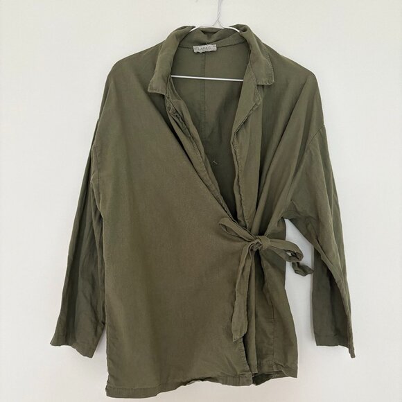 Made in Italy Linen jacket/Top - Picture 2 of 3